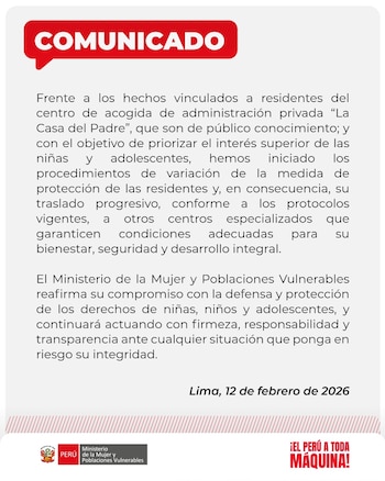 El Ministerio de la Mujer