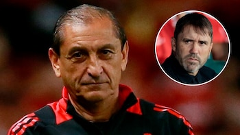 Ramón Díaz reapareció en el estadio de Platense: del contundente apoyo a Coudet a una frase alentadora sobre su futuro