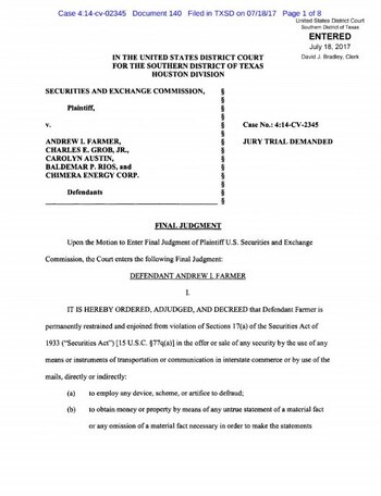 Sentencia judicial contra Baldemar Pérez