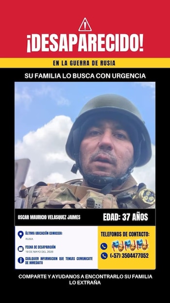 Velásquez Jaimes notificó a sus allegados sobre su traslado al frente de combate tras recibir el alta en un hospital - crédito El Regional / Facebook
