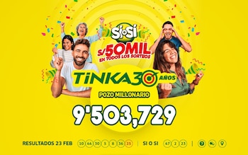 La Tinka sorprende con ganador