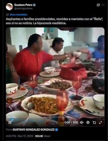 En los mensajes, el mandatario