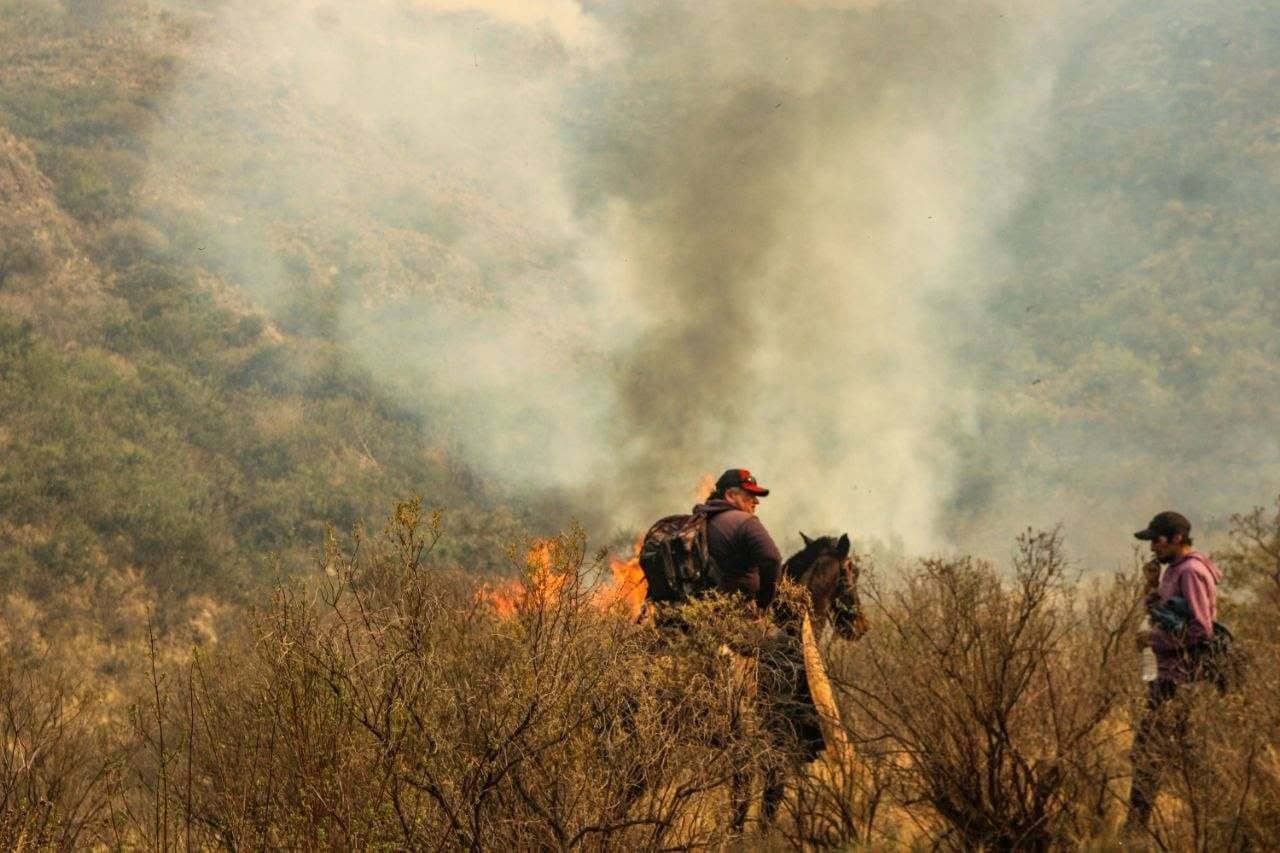 El sector sur del incendio fue catalogado como el más complejo de contener
