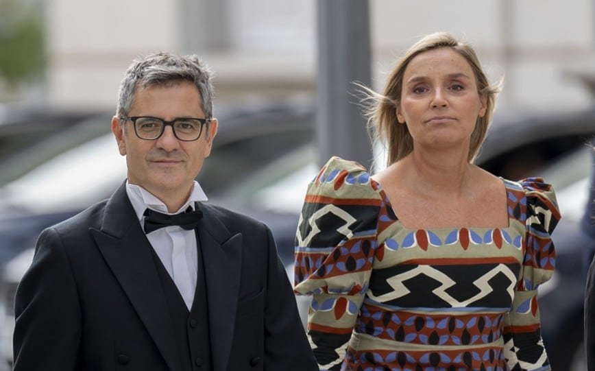 El ministro de la Presidencia, Justicia y Relaciones con las Cortes, Félix Bolaños, y la secretaria general para la Innovación y Calidad del Servicio Público de Justicia de España, Sofía Puente. (Alberto Ortega / Europa Press)