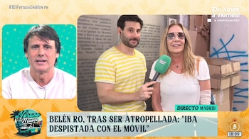 Belén Rodríguez tras su atropello (Mediaset España)