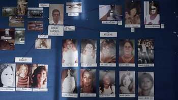 Un mural de la policía