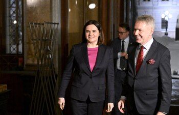 Tsikhanouskaya se postuló contra Lukashenko