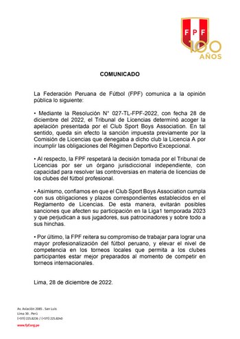 Tribunal de Licencias favoreció al