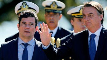 Sergio Moro y Jair Bolsonaro