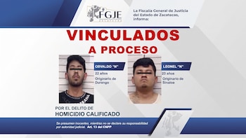Procesan a 2 jóvenes por multihomicidio de 10 empresarios y funcionarios en Zacatecas
