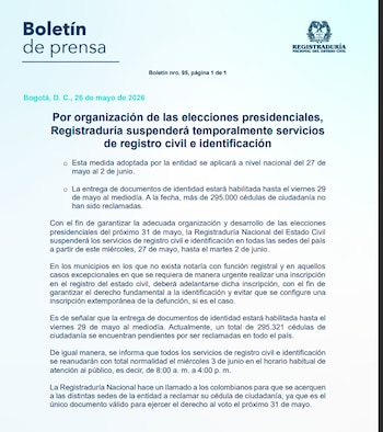 Registraduría - crédito Registraduría