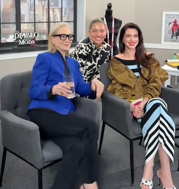 Sofía Gonet compartió imágenes exclusivas de su encuentro con Meryl Streep y Anne Hathaway antes del esperado estreno