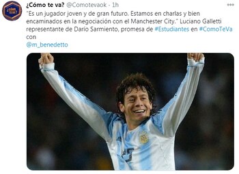 Luciano Galletti, representante de Darío