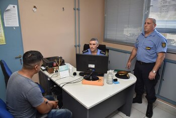 García, detenido en la Comisaría