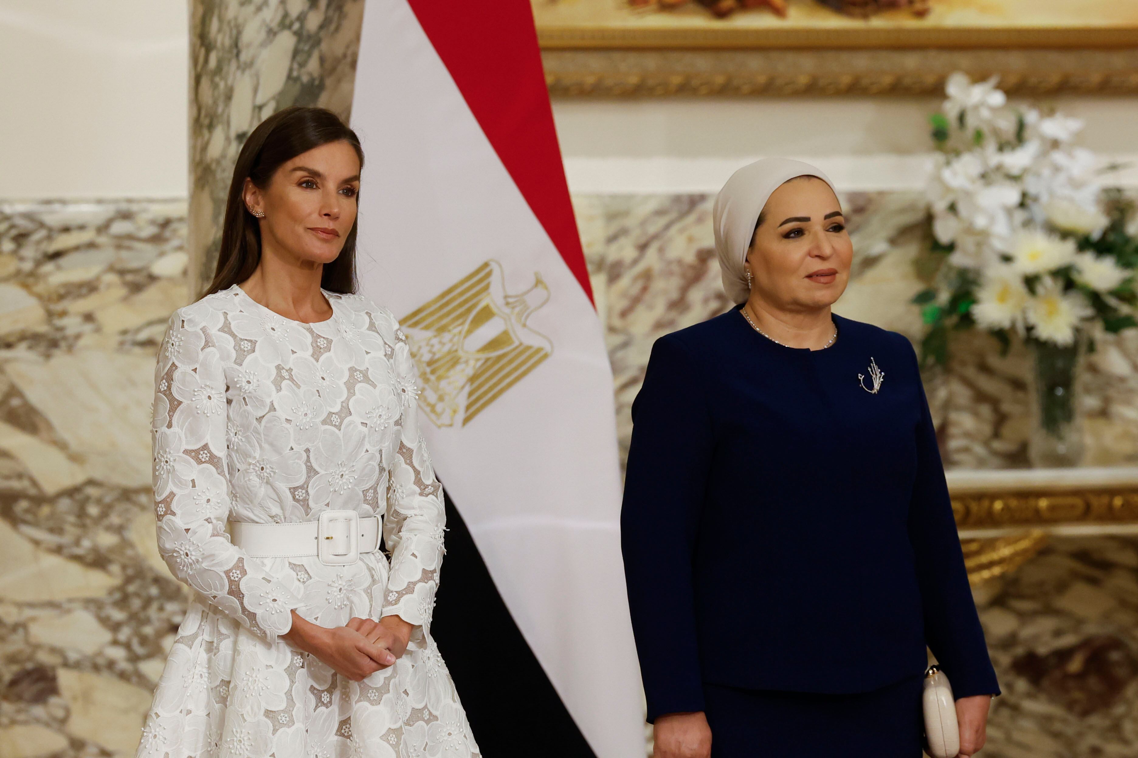 Los reyes de España en su primer viaje de Estado a Egipto. (EFE)