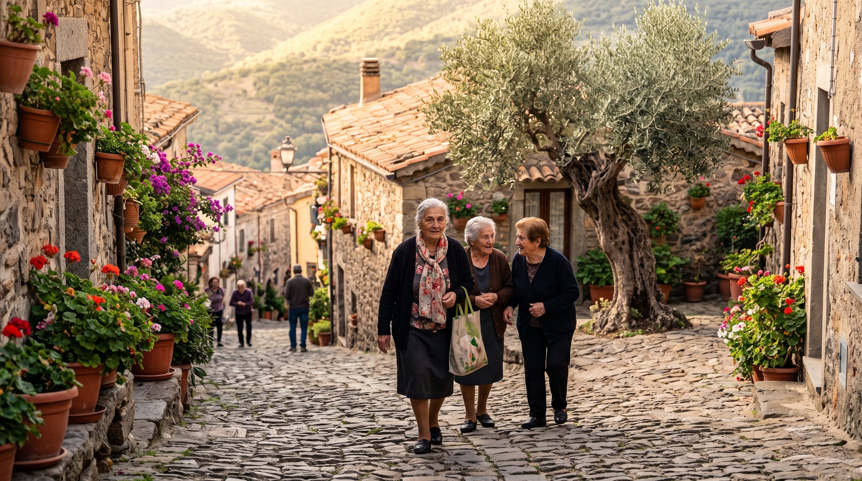 Las mujeres del pueblo alcanzaron el segundo lugar del mundo en supervivencia desde los 70 hasta los 100 años de edad. (Imagen Ilustrativa Infobae)