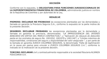 La Superintendencia señaló que Alianza