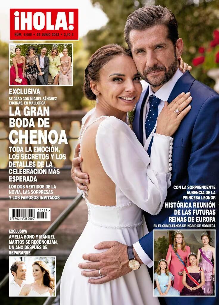 Chenoa y Miguel Sánchez Encinas compartieron su boda en
