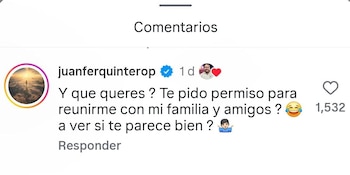 Juan Fernando Quintero respondió a las críticas