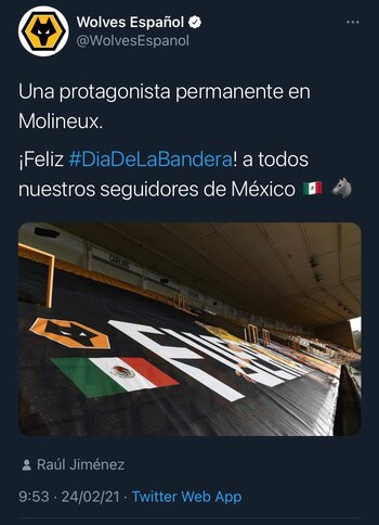 La cuenta de Twitter por