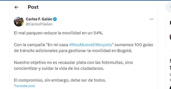 Carlos Fernando Galán habla del