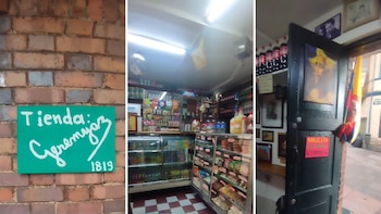El pequeño comercio, restaurado en 1905, preserva la arquitectura y productos del siglo XIX - crédito @juanfabricantedehistorias/Instagram