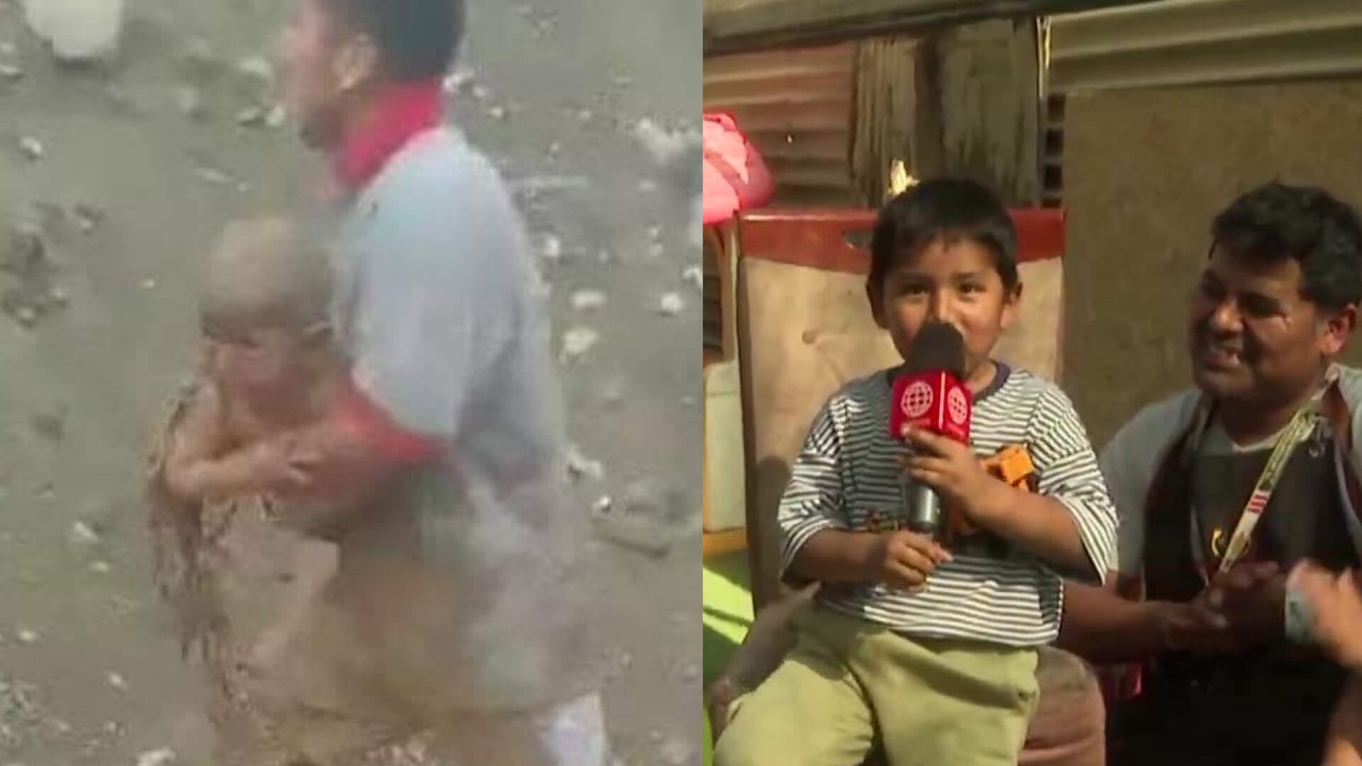 La conmovedora historia de Emir: arrastrado por un huaico y rescatado de milagro en Jicamarca