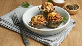 Alcachofas rellenas de patatas (Nestlé