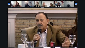 El gobernador de La Rioja, Ricardo Quintela, participó de manera virtual junto a su comitiva (X: @QuintelaRicardo)