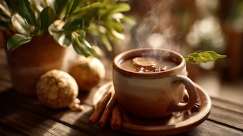 El ponche navideño de frutas,