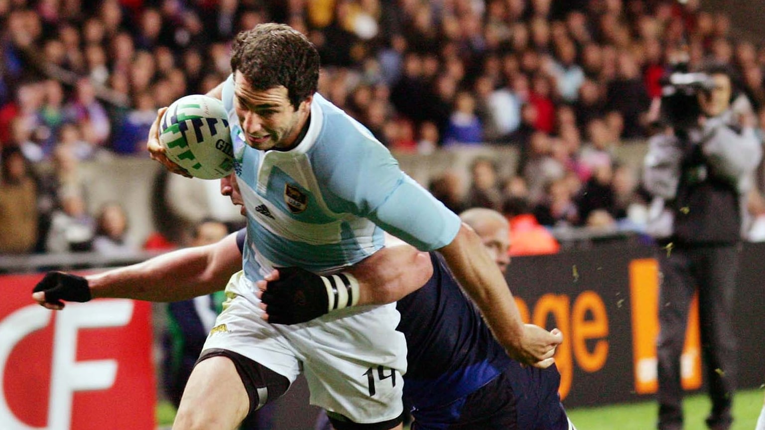 Aramburu jugó el Mundial 2007 con Argentina (AFP PHOTO / PAUL ELLIS)