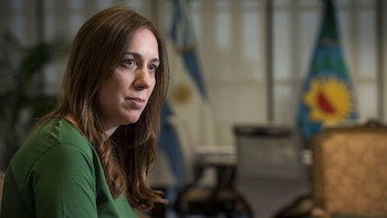 María Eugenia Vidal durante su