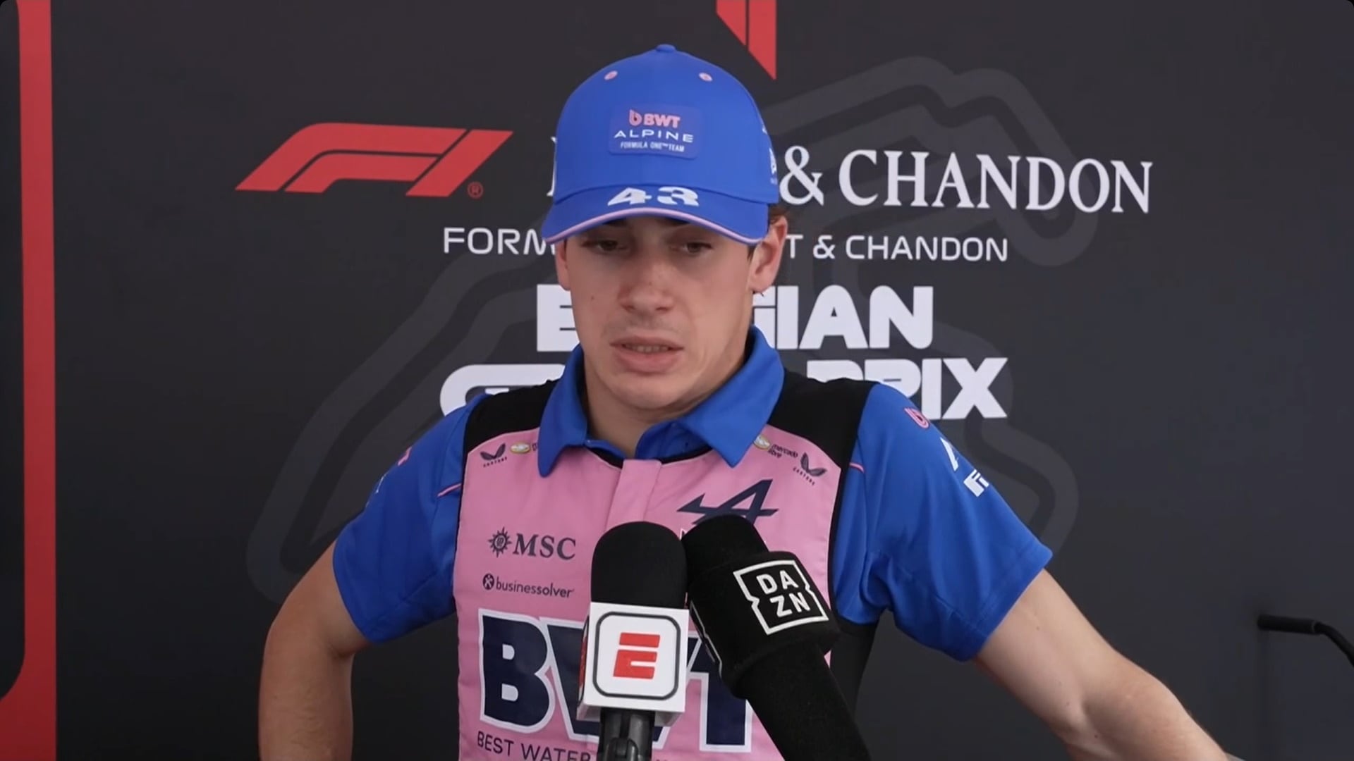 Franco Colapinto largará 11° en el GP de Bélgica, pero no escondió su fastidio por el rendimiento del Alpine: “Es un auto bastante difícil de manejar”