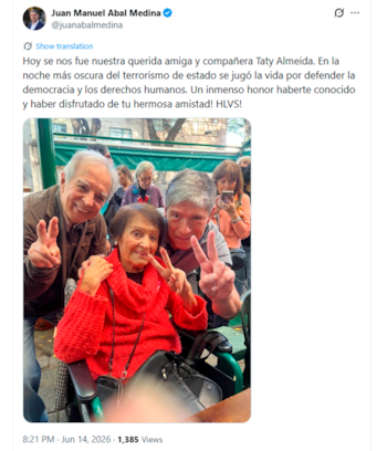 Reacciones despedida Taty Almeyda