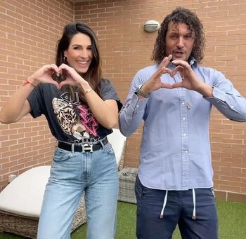 Verónica Hidalgo y su marido (Instagram)