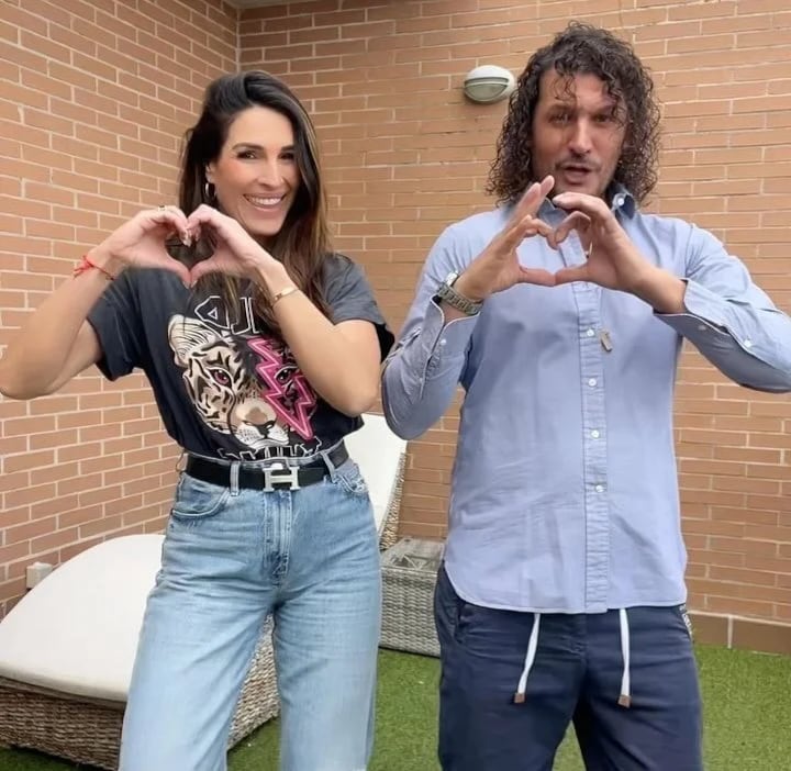 Verónica Hidalgo y su marido (Instagram)