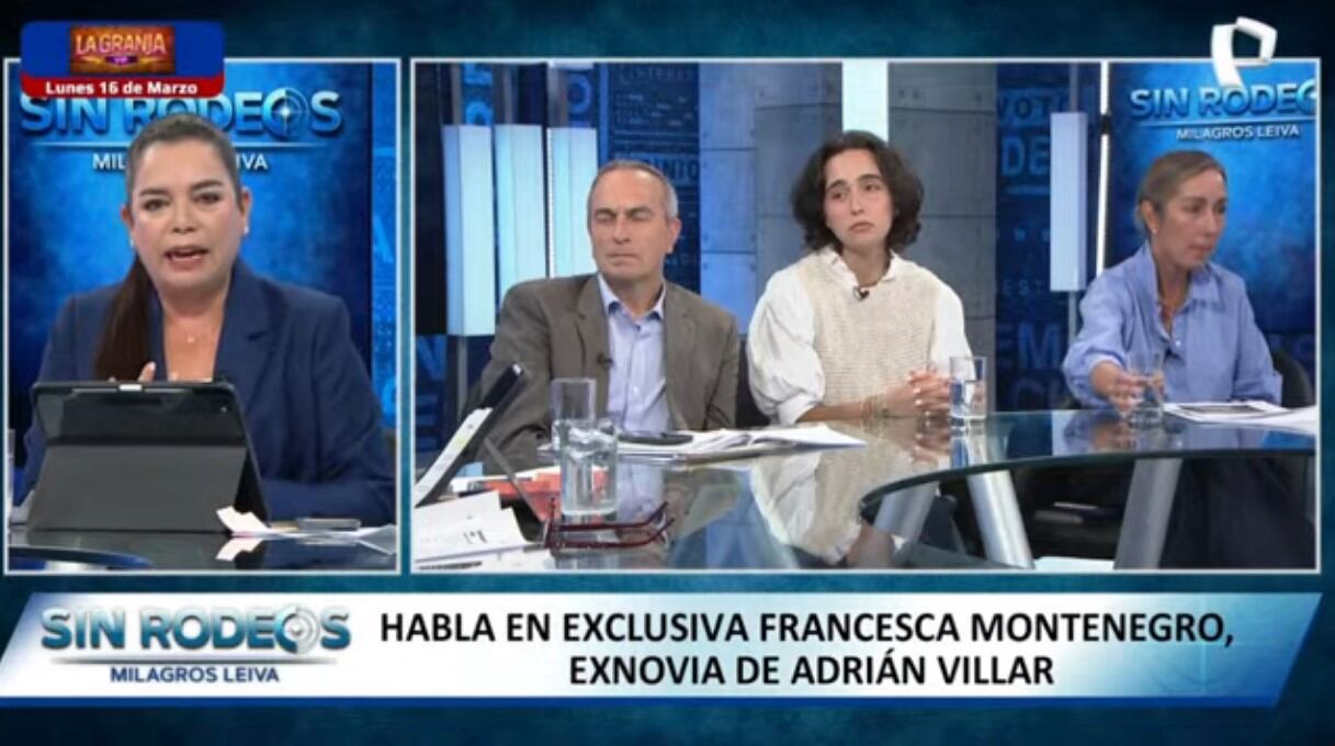 Francesca Montenegro: “Adrián Villar me dijo que había un scooter y un accidente”. Panamericana Televisión/ Sin Rodeos.
