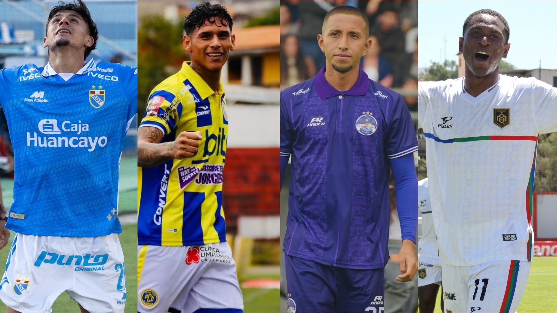 ADT, CD Moquegua, FC Cajamarca y Comerciantes Unidos buscarán salvarse del descenso y no unirse a UTC como los equipos que pierden la categoría en el 2026. Crédito: RRSS clubes.