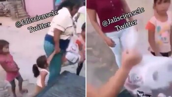 Supuestos miembros del CJNG repartieron