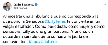 (Foto: Twitter/@JLozanoA)