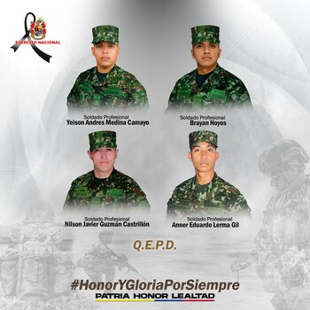 El Ejército Nacional lamentó el