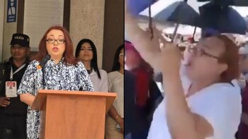 La jueza protestó contra la