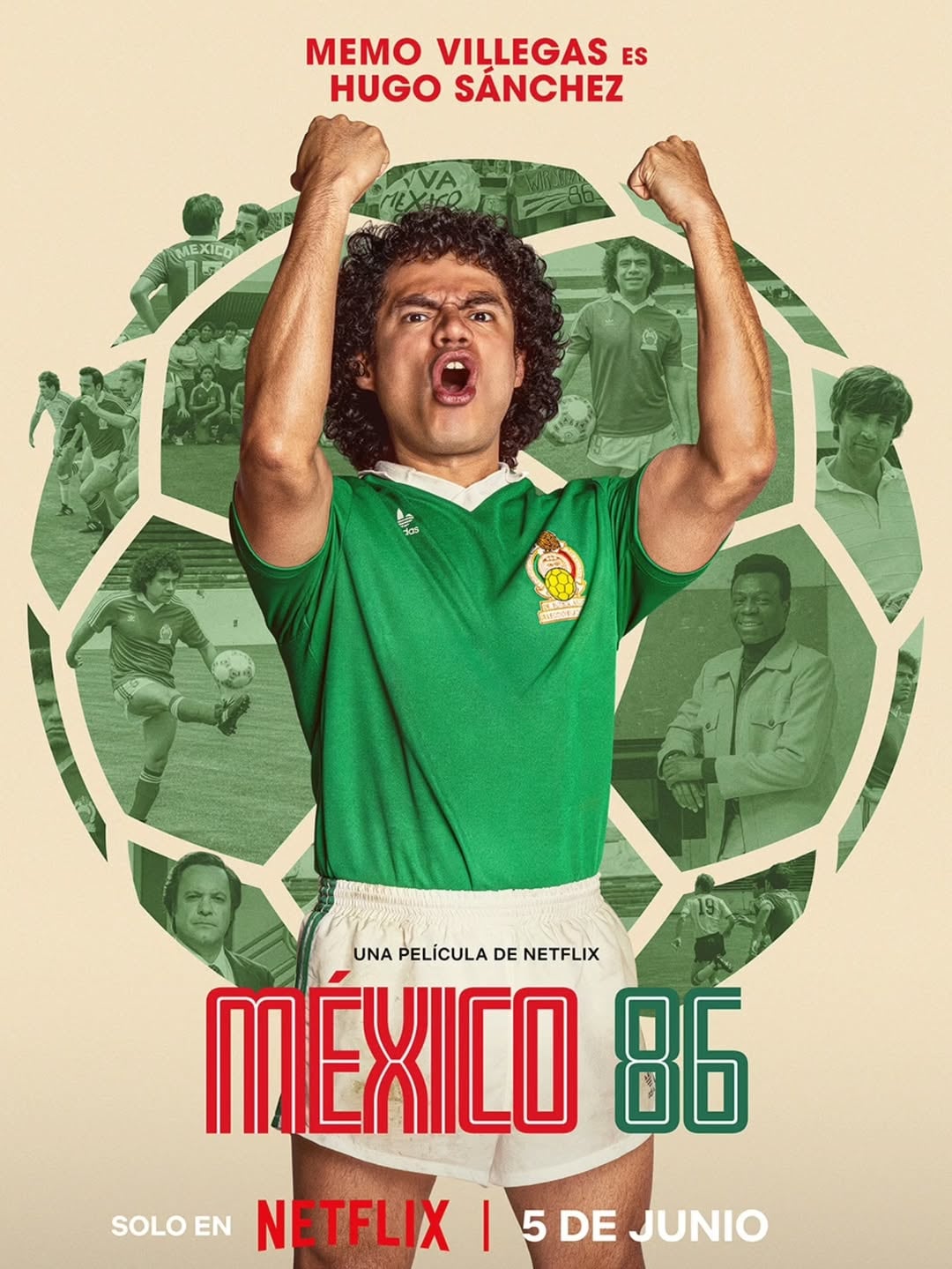 Guillermo Villegas interpreta a Hugo Sánchez en el póster de la película
