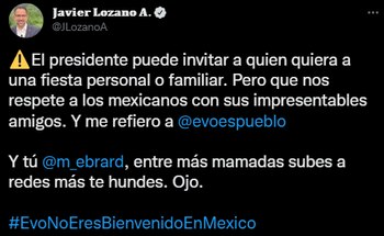 Javier Lozano estalló contra el