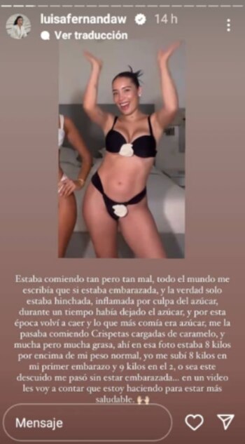 Luisa Fernanda W reveló qué