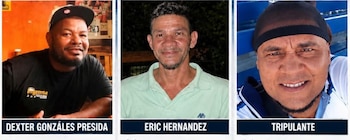 Los tres pescadores habían salido desde Los Cocos, en Limón, el pasado 21 de septiembre para realizar una jornada de pesca artesanal.