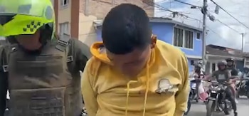 Uno de los presuntos delincuentes