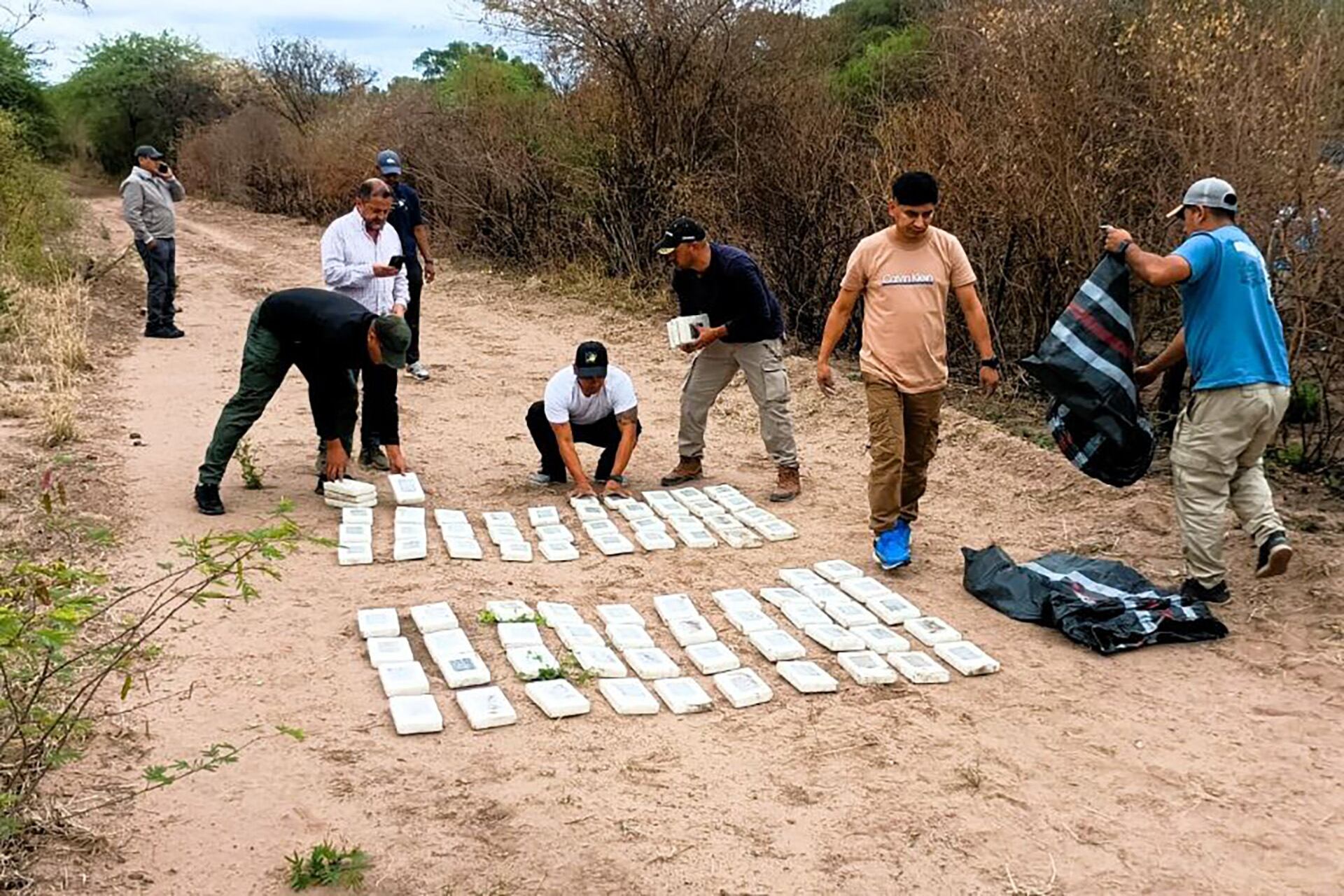 Parte de los 364 kilos de cocaína secuestrados