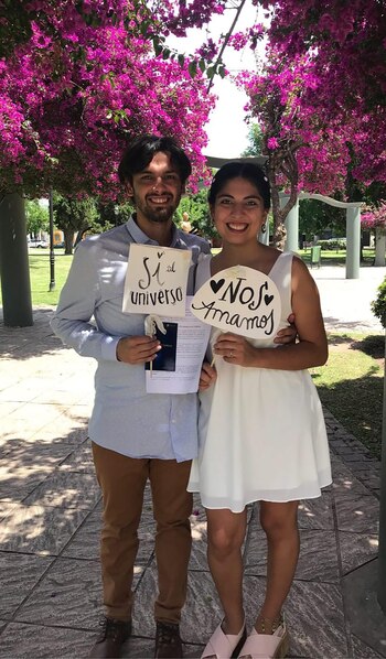 Nahuel Olea y Luz Campos