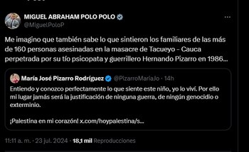 El político derechista le respondió